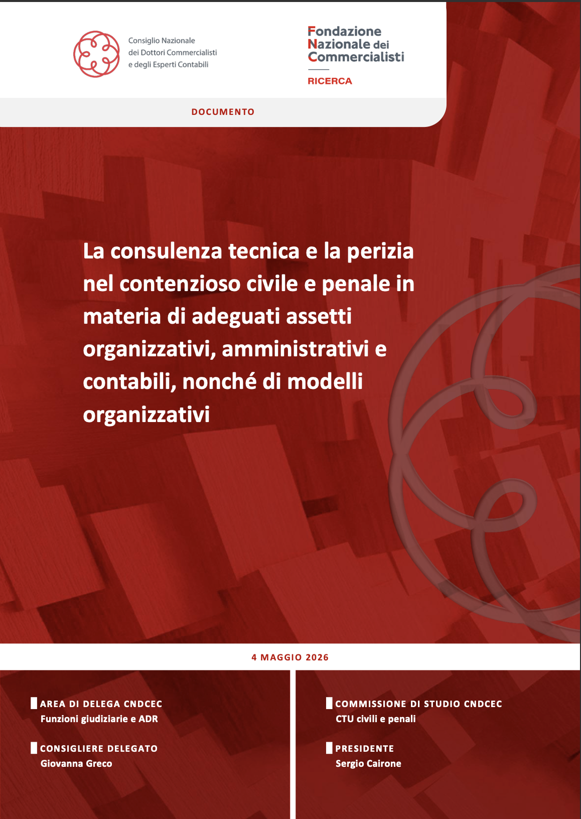 Busuito tra gli autori del documento del CNDCEC sugli adeguati assetti